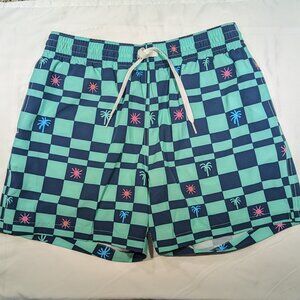 NWT Checkerboard Swim Trunks - Men's Med